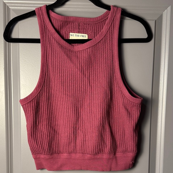 We The Free Tops - Free People Waffle Knit Tank Top
